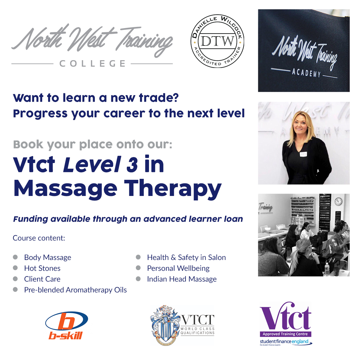 VTCT Level 3 Advert B-Skill Beauty Massage